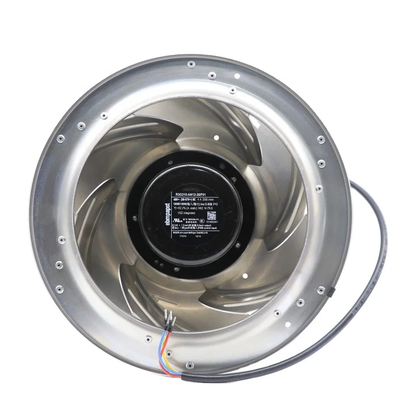 Ebmpapst R3G310-AN12-30  R3G310-AN12-30/F01 48V DC 4A 190W 700-2100m3/h FFU Fan Filter Unit Air Purifier Fresh Air Cooling Fan