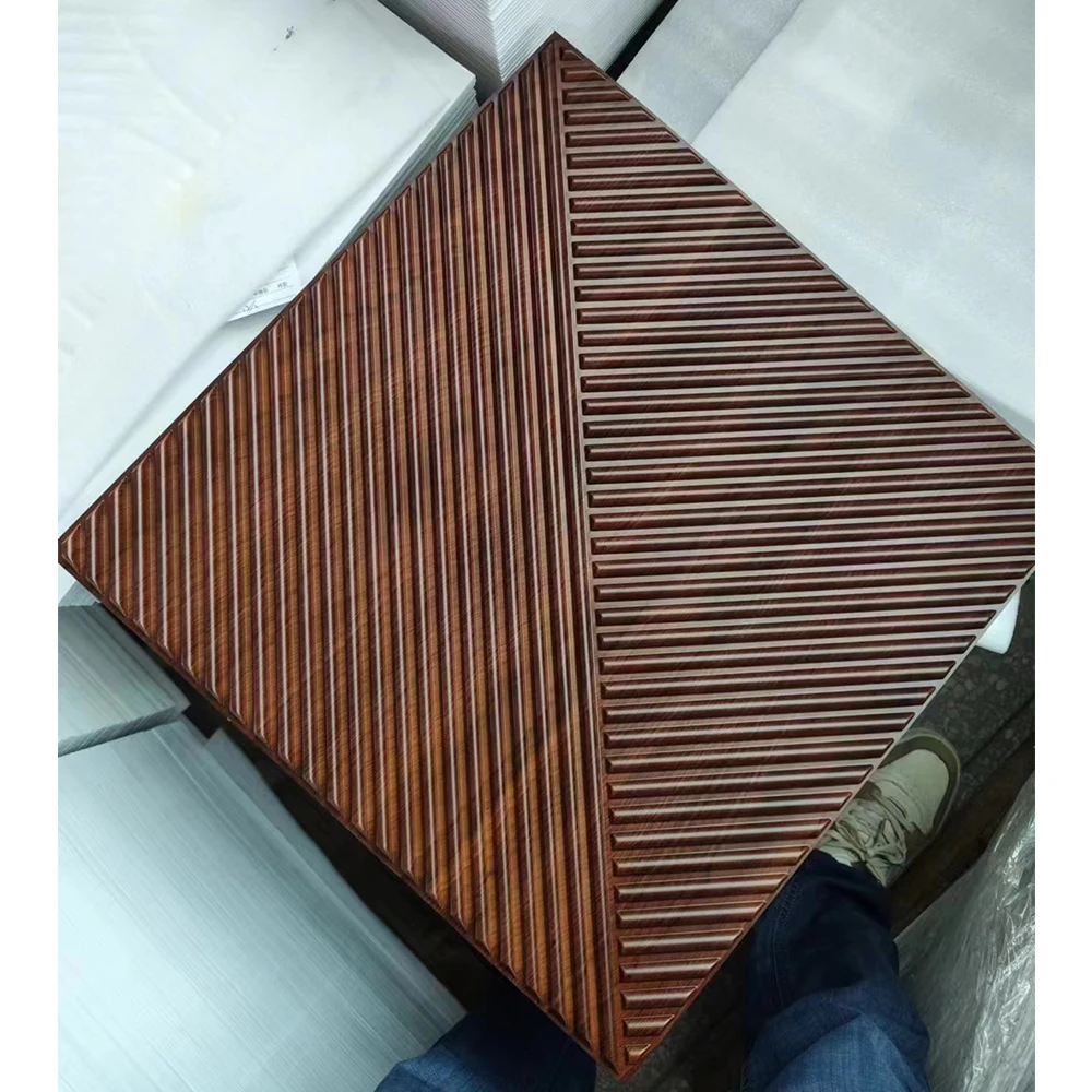 Manufacturers Direct Sale Preferential Price Papier Peint Pour Textures Curved  Paintable Wall Panel 3d Pvc 500*500