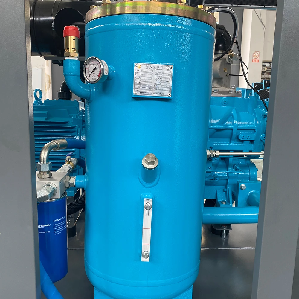 Direct Driven Electric Rotary Stationary Two Stage Inverter Screw Air Compressor 55kW