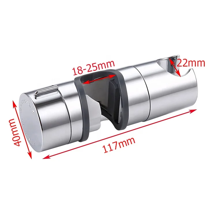 Haoehhl ABS насадка для душа держатель Регулируемая головка рйлинга Bracket18-25MM (0 71-0 98 дюймов) слайд ползунок зажим ванной комнаты