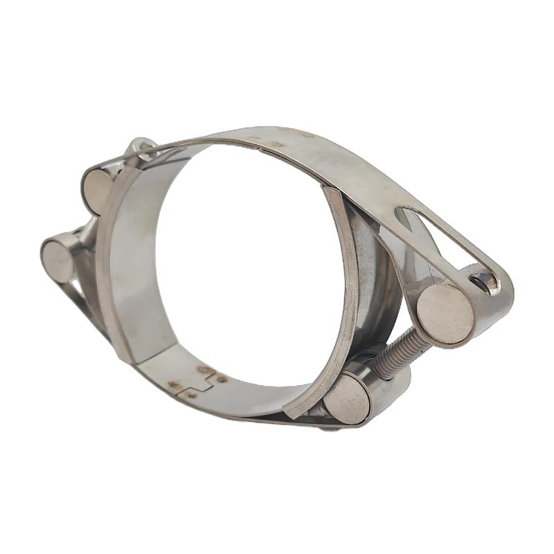 Factory lowest price customizable W4 double bolts European strong hose clamp