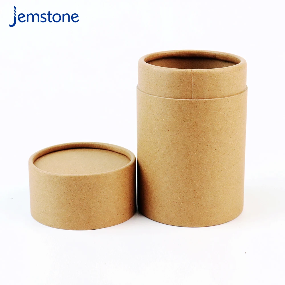 Recyclable Cardboard Yellow Kraft Perfume Bottle Packaging Cardboard Gift Boxes Perfume Packaging Paper Tube