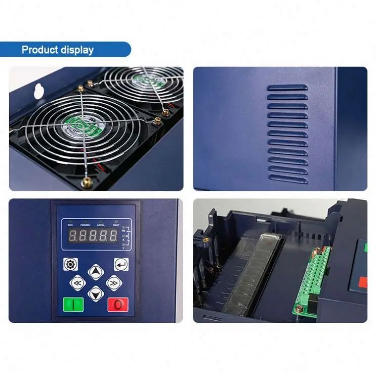 MPPT Solar VFD Single Phase Output Solar Pump Inverter Bedford DC/AC Inverters 3KG~300KG 50hz/60hz 4.2A~75A Depend