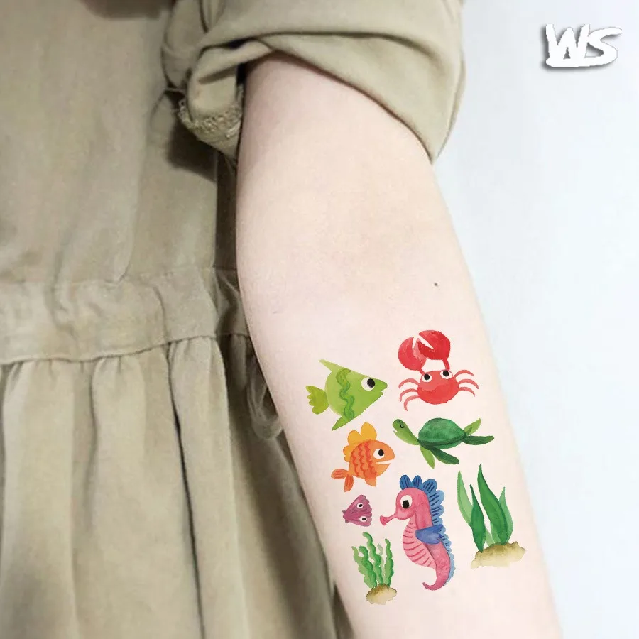 Wholesale Children Cartoon Cartoon Dinosaur Gold Temporary Tattoo Kits Sticker Waterproof For Kids