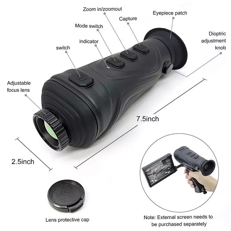 Outdoor Hunting Infrared Thermal Telescope Ht-a4(25mm Lens) New Hunting Night Vision HTI HT-A4  384x28