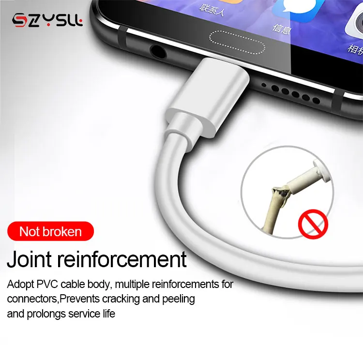 
Wholesale Cheap White USB Cable Fast Charging Micro Cable For Android 