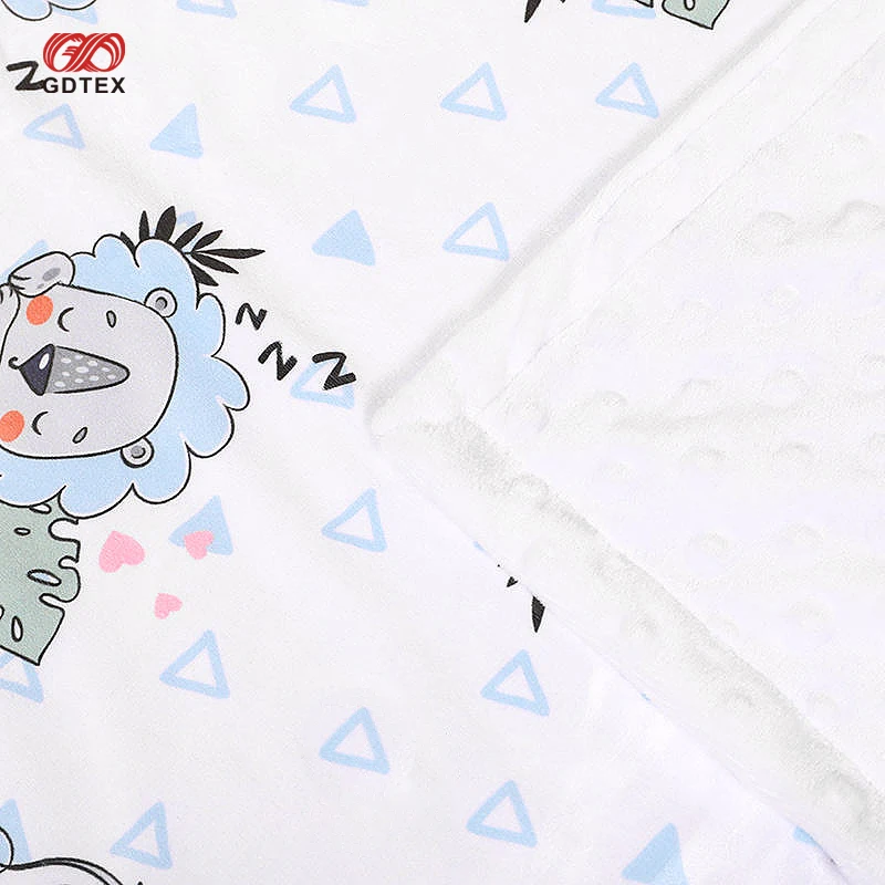 GDTEX Custom Super Soft Customized Inches Animal Design Toddler Giraffe Fleece Mink Dot Blanket Baby Blanket