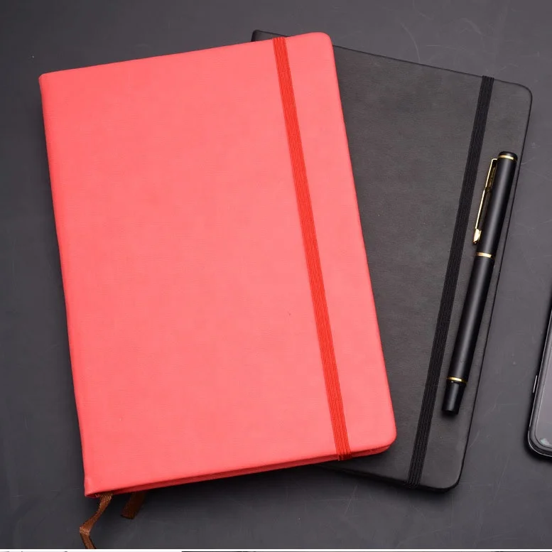 
Factory wholesale customized A5 bandage notebook set office diary creative leather notebook business Notepad customized logo 