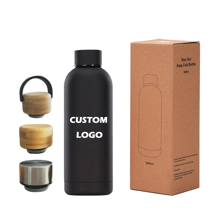 500ml sports custom logo water bottle stainless steel insulated drink bottle