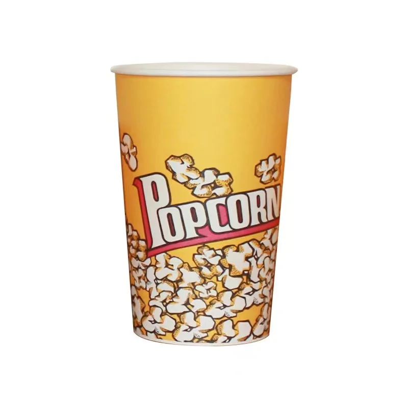 Custom Logo Disposable Take Away Fried Chicken Buckets Movie Theater Popcorn Boxes Paper Popcorn Chicken Cup