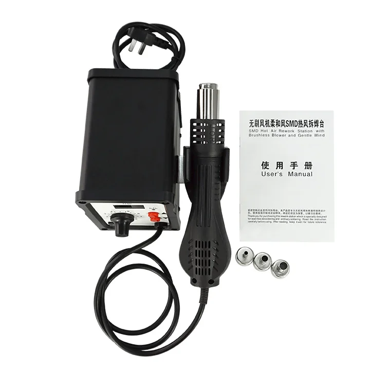 700W soldering station led 858D SMD hot air gun rework station for welding repair tools