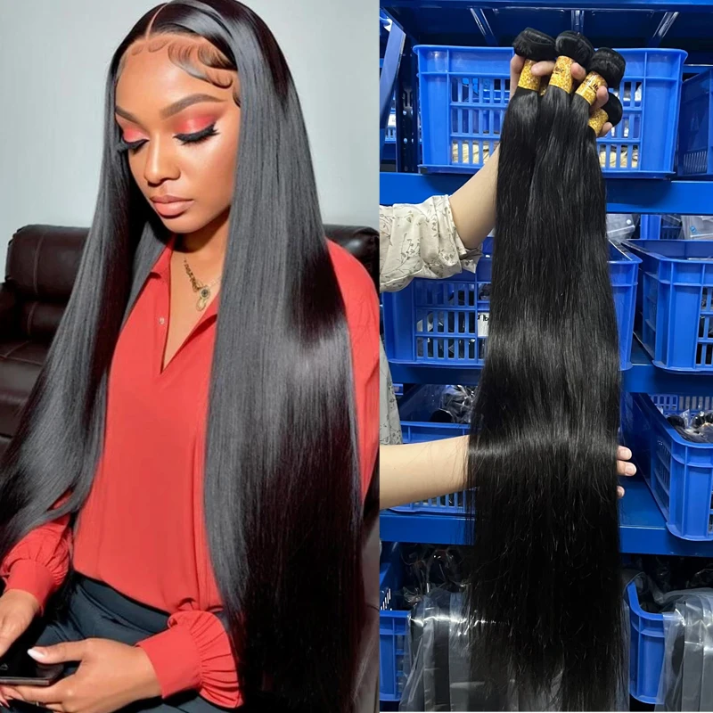 Wholesale Natural Straight Raw Cuticle Aligned Human Hair Bundle Vendor Cheap 12a Grade Remy Virgin Mink Brazilian Hair Weave