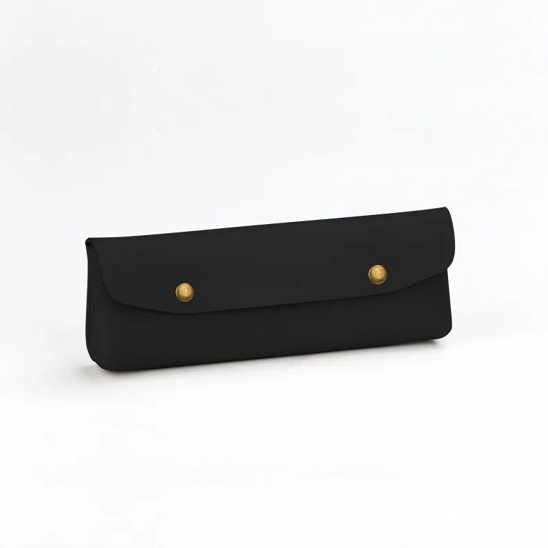 POSH DREAMS Leather pencil case makeup brush storage box college style simple pencil case