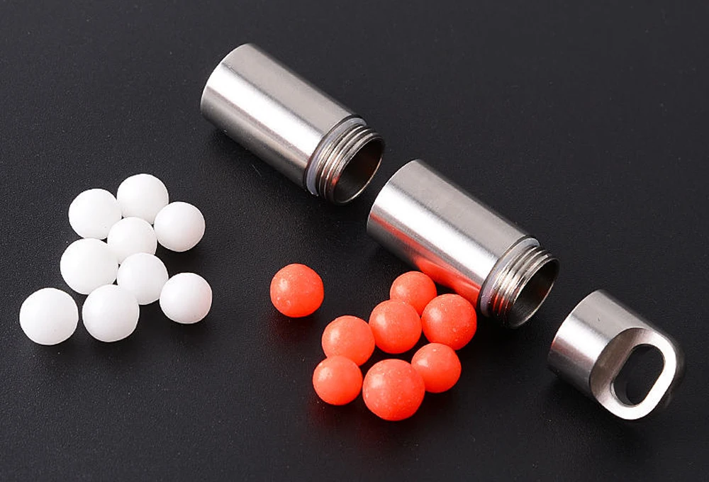 Waterproof Stainless Steel Pill Bottle Medicine Container Holder for Outdoor Travel Camping Small Pill Organizer Box