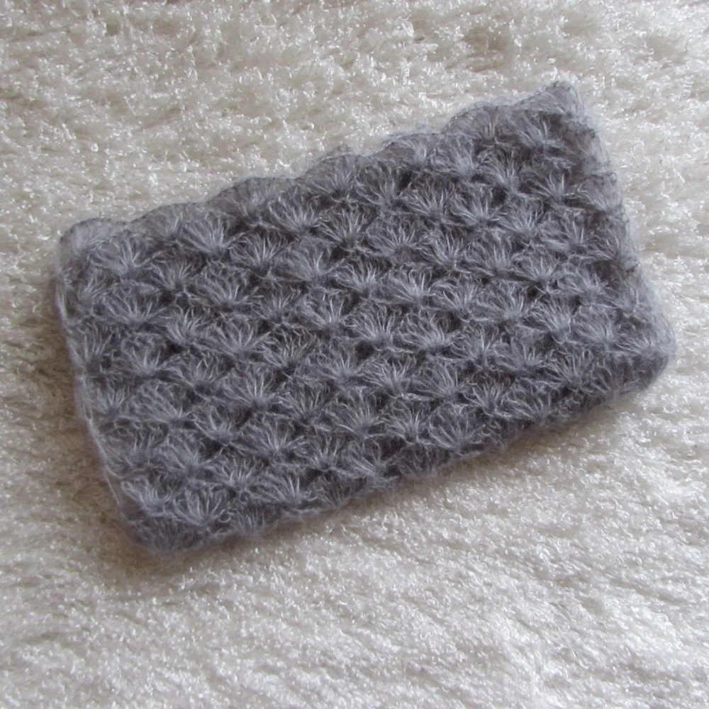 New Born Knit Mohair Wrap Vintage Crochet Baby Wrap Photograhy Props Newborn Swaddle Blanket Layer Fabric