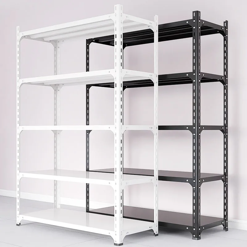 Customized 200kg per layer light duty angle steel rack metal racking for warehouse