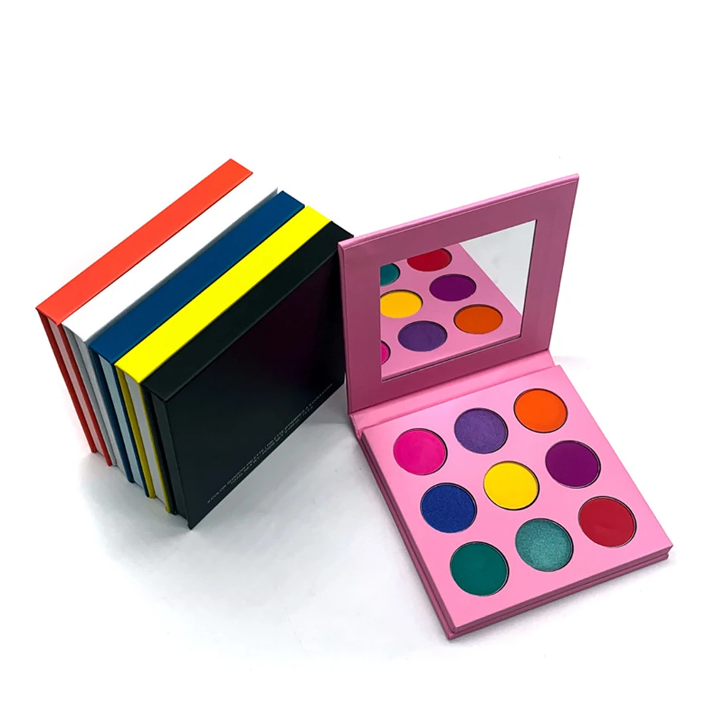 9 Colors Optional Eyeshadow Palette Optional Color Pearlescent Matte Private Customized Cosmetics (1600359486667)