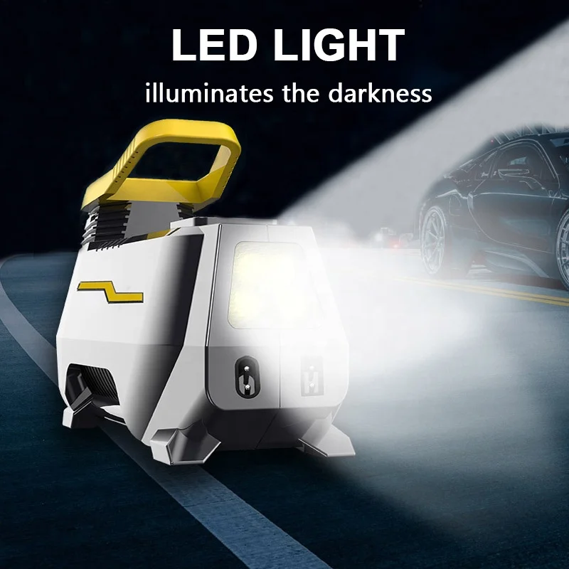 Tire Inflator Air Compressor Portable DC/AC Digital Tire Pump for Car Tires 12V DC and Other Inflatables at Home 110-230V AC