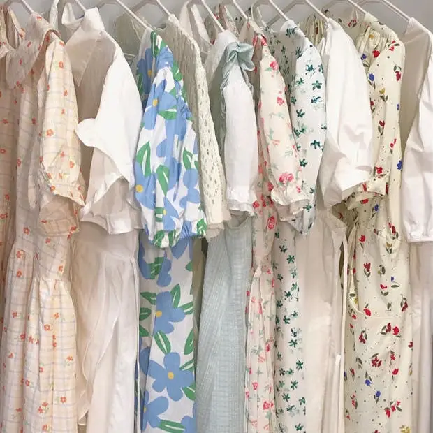 Manufacture Second Hand Clothing Mixed Bales Fashion Class A Korean Girls Casual Dress