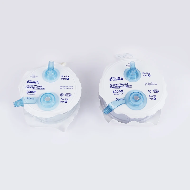 Medical Spring Silicone Closed Wound Drainage System disposable spring wound drainage for High Negative Pressure Wound Therapy