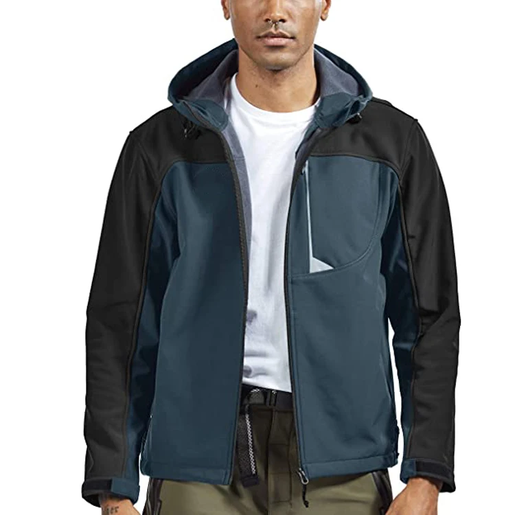 Мужская уличная куртка с флисовой подкладкой тактическая капюшоном и Бархатными