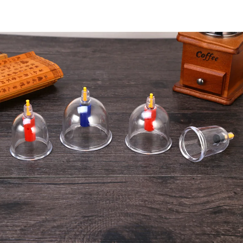 Бытовые толстые чашки вакуумные hijama 24 в коробке массажные терапевтический набор чашек kangzhu