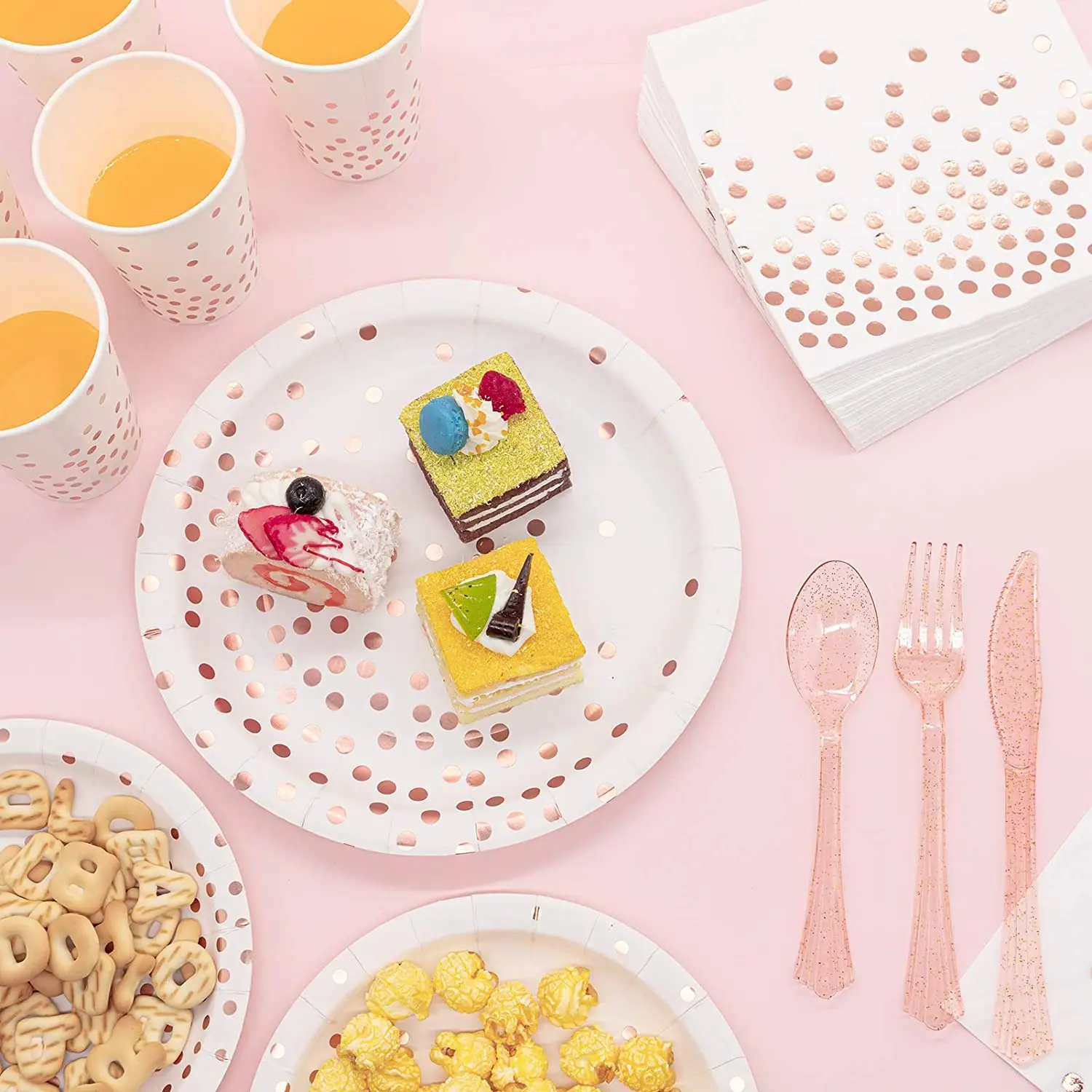 Eco- friendly Disposable Party Food Paper Plate Disposable Tableware Set Party Supplies tableware sets