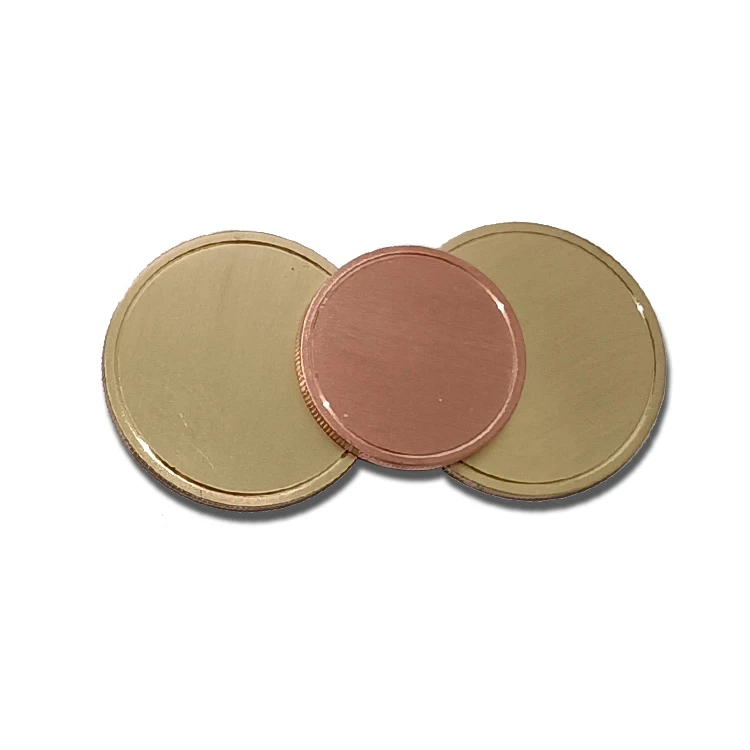 Custom Metal Brass Copper Bronze Challenge Coin Laser Logo Engraving Or Print Blank Coin