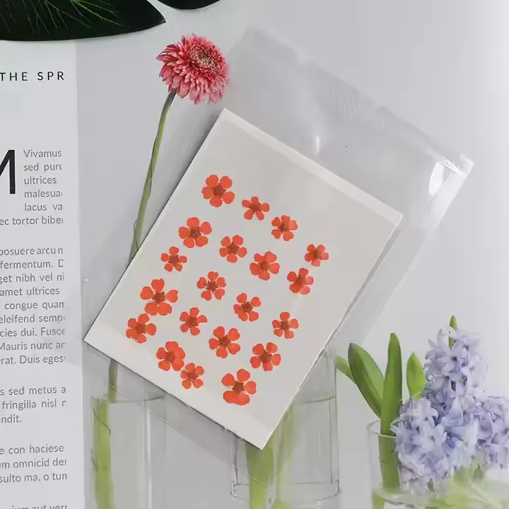 12 Color manicure Dry Flower Nail Sticker Large Dry Flower Nail Glitter Accessories Nail Art Sticker Product