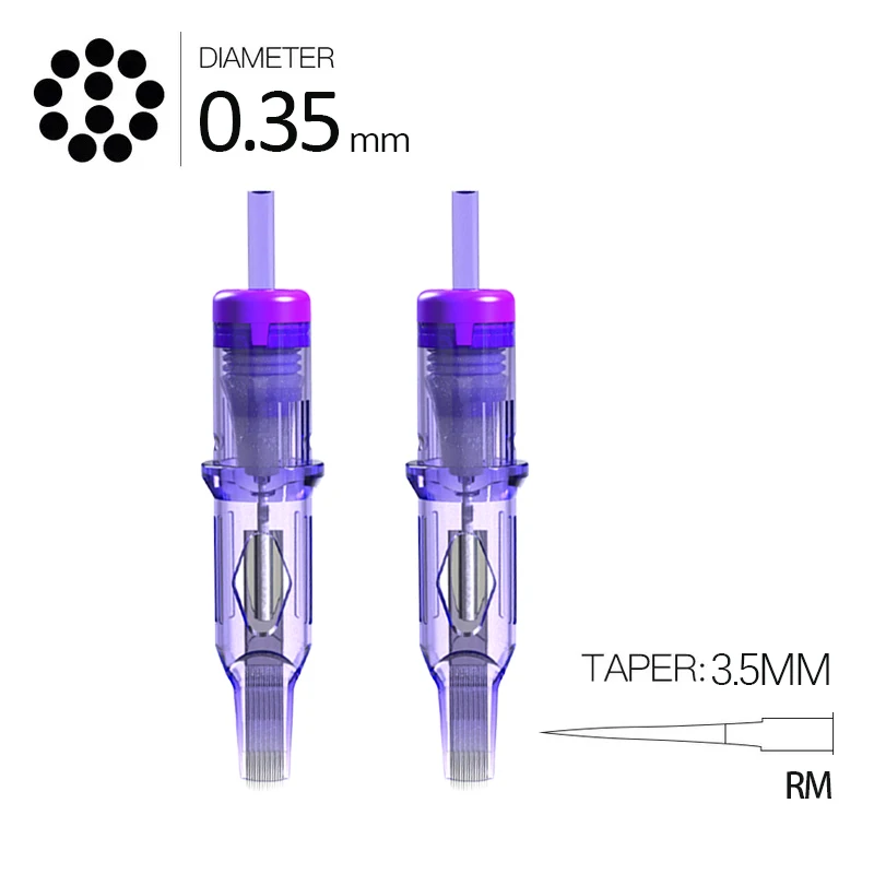 Mast Pro 0.35mm Round Magnum Microblading Permanent Makeup Cartridge Needles Tattoo Wholesale