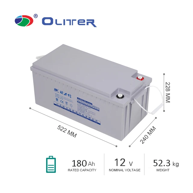 Олитер глубокий цикл 12 В 100Ah 150Ah 200 Ah 250 Ah свинцово-кислотный аккумулятор AGM гелевая батарея