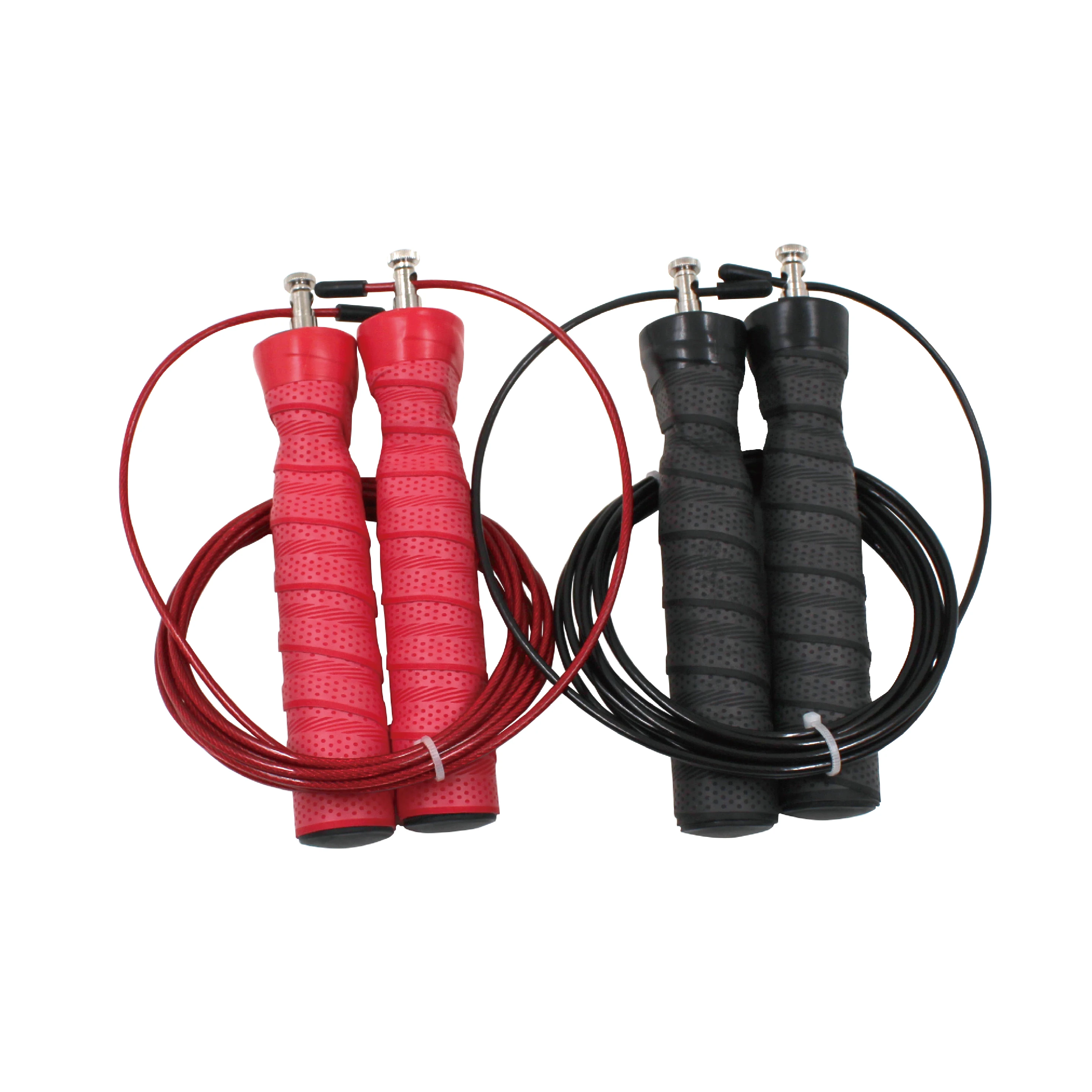 Competitive jump rope speed pvc coated steel wire skipping jump rope