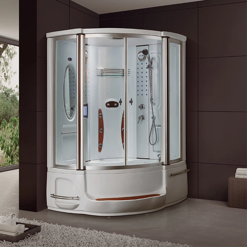 Двухместная санитарная Паровая душевая кабина большого размера с массажными ваннами