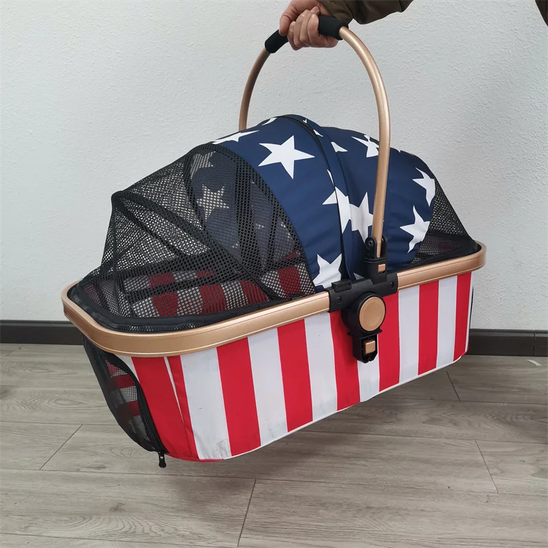 pet stroller with pet carriers and dog accessories