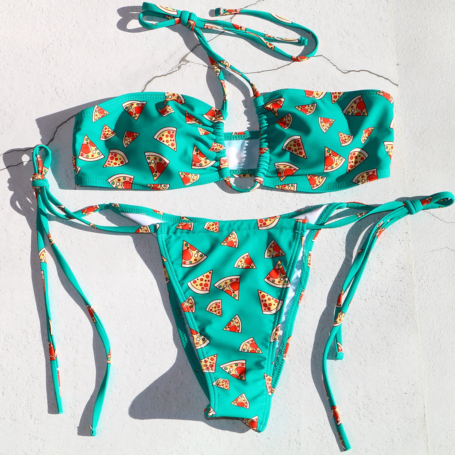 Ready To Ship Young Ladies Sexy Net Bra Set Women Swimsuits 2022 Summer Bikini