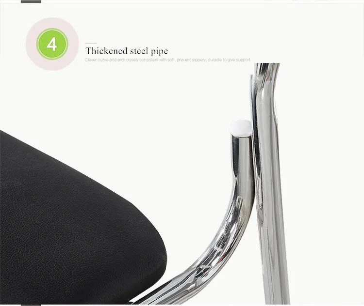 Model: OA2008 China Minimalist Metal Computer Conference Staff Training Chair Study PU Leather Office Chair