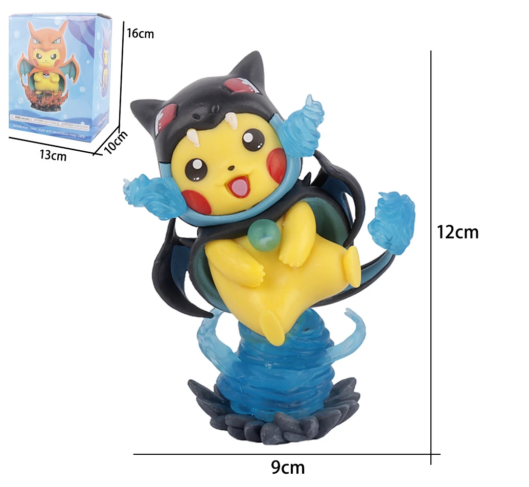 12 см Pokemoned Pickachu Косплей Милая аниме фигурка для коллекции украшения модели игрушки