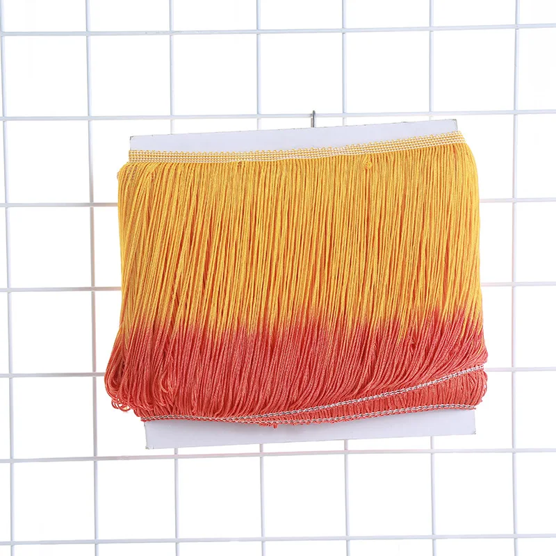 
Wholesale 20CM Gradient Color Lace Fringe Tassel For Latin Dress 