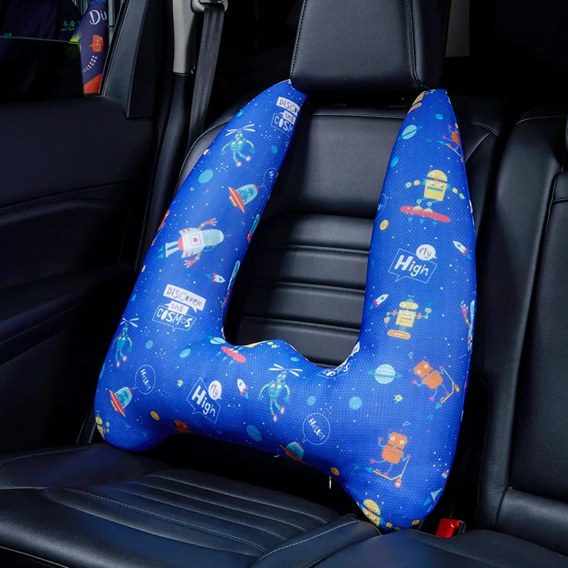 Car Travel Head Pillow Support Kid and Adult Seat Headrest Car Sleeping Neck Head Support Car Seat Belt Shoulder Pads