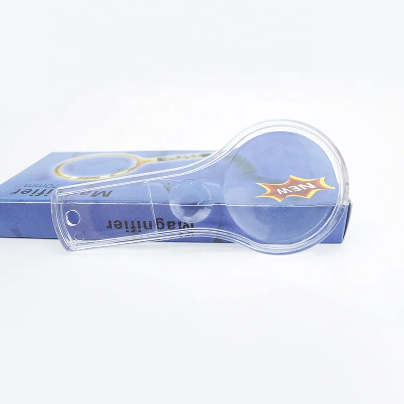 Лидер продаж миниатюрное ручное увеличительное стекло карманное 5X пластиковое распродажа портативное для