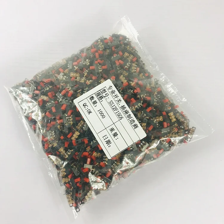 SS12F15 G6 ползунковый переключатель подходит для плюшевых игрушек с 3 штыря 1P2T выключатель на поставляются фабрики под