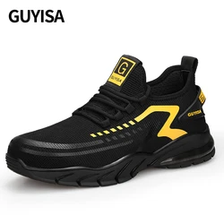 GUYISA light industrial safety shoes wear resistant safety shoes breathable sports brand safety shoes