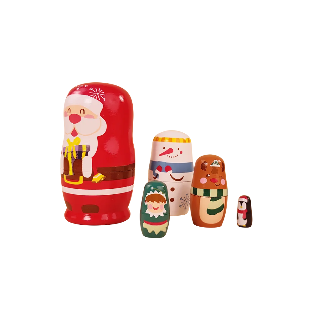 Customized wholesale handmade crafts pretty and cute ceramic matryoshka russian doll