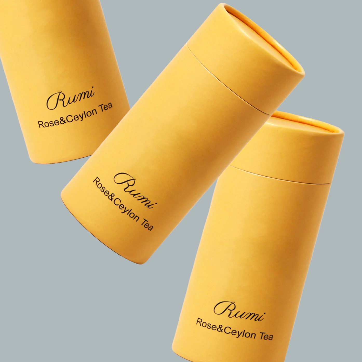 Custom Cylindrical Canister Cardboard Cylinder Round Box Paper Tube Packaging Box For Perfume Bottle Packaging
