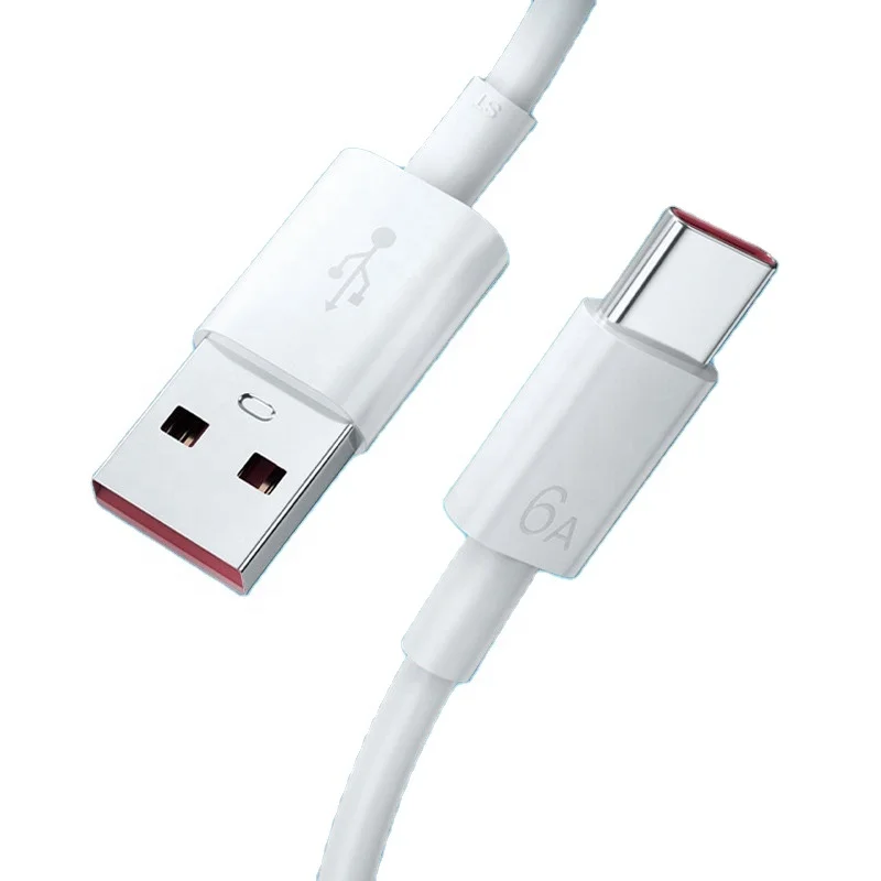 6A super fast charging 66W type-c usb data cable for XIAOMI HUAWEI mate 40 multi charger USB C cable wire