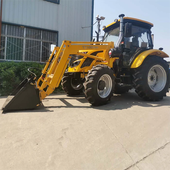 Farm TZ04D Mini Front Loader Traktor 4x4 Mini Farm 4WD Compact Tractor Front Loader Farm Tractor Implements With Low Price