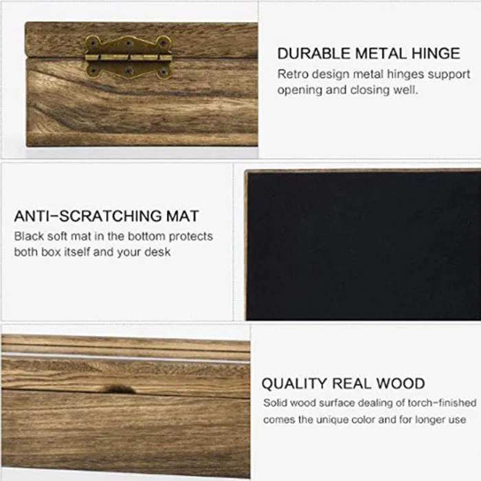  Футляр для солнцезащитных очков органайзер с 6 отделениями деревянная коробка верхней крышкой