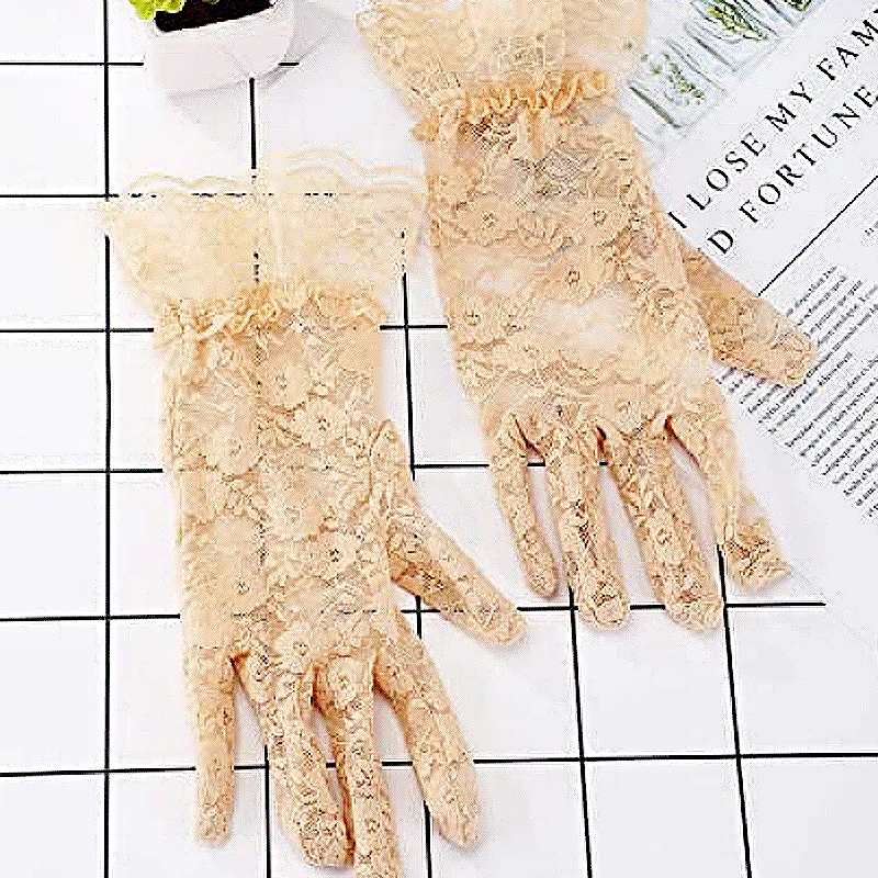  Elegant Short Gloves Courtesy Summer for Wedding Dinner Parties Ladies