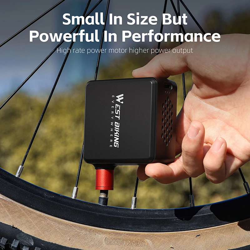 Западный велосипедный насос оригинальный заводской перезаряжаемый воздушный аксессуары для велосипеда мини портативный электрический высокого давления