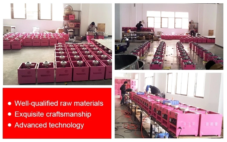 
Stainless Steel Commercial Use Cotton Candy Maker Candy Floss Machine Pink With CE 